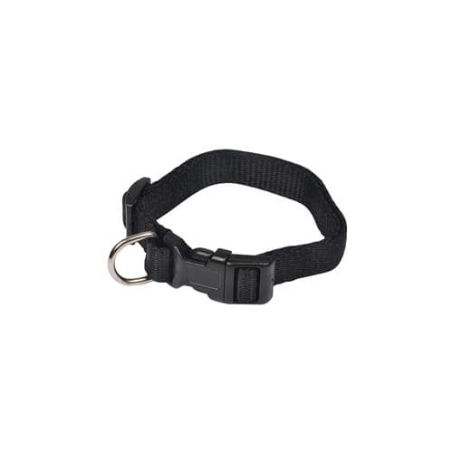 collier reglable en pp de 25 a 35cm*largeur 10mm - noir