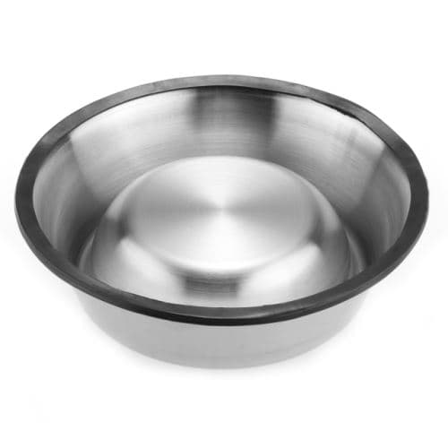 Acier inoxydable Antiderapant alimentation nourriture bols de vaisselle d'eau pour animaux domestiques Chien / Chat S