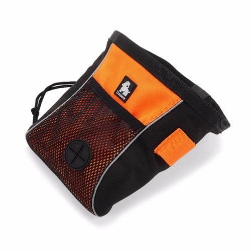 Dressage d'animaux Pouch Fermeture à glissière Doublure réfléchissante imperméable Grignotines de chien portable
